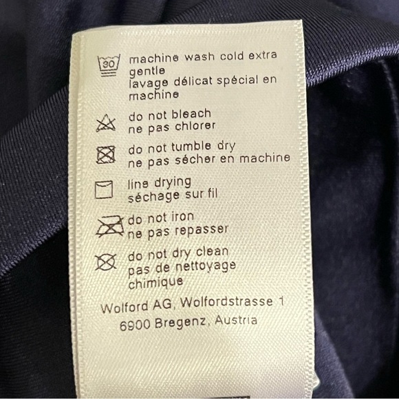 Wolford Navy Leggings with Mesh Detail - Picture 10 of 11